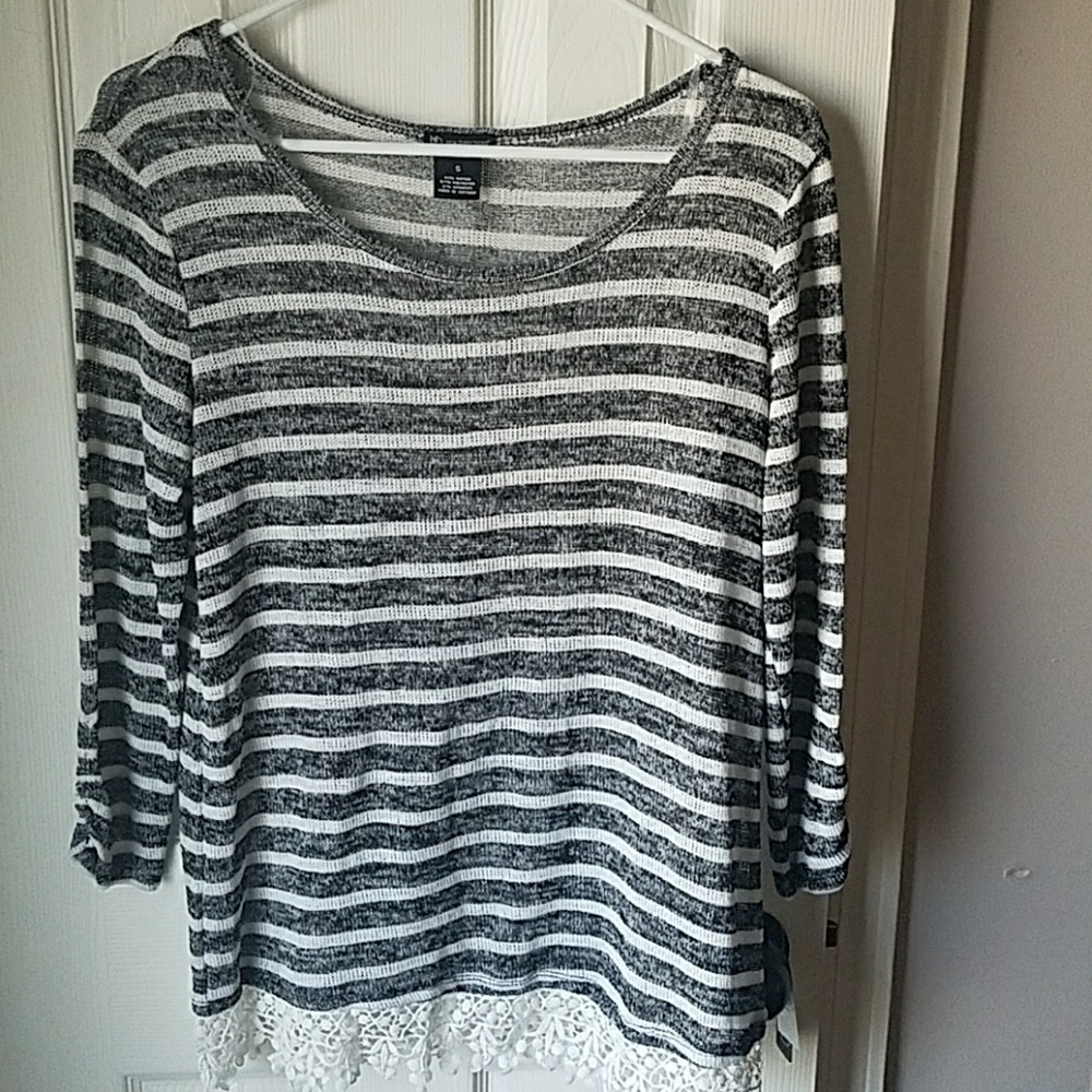 Black and white sweater